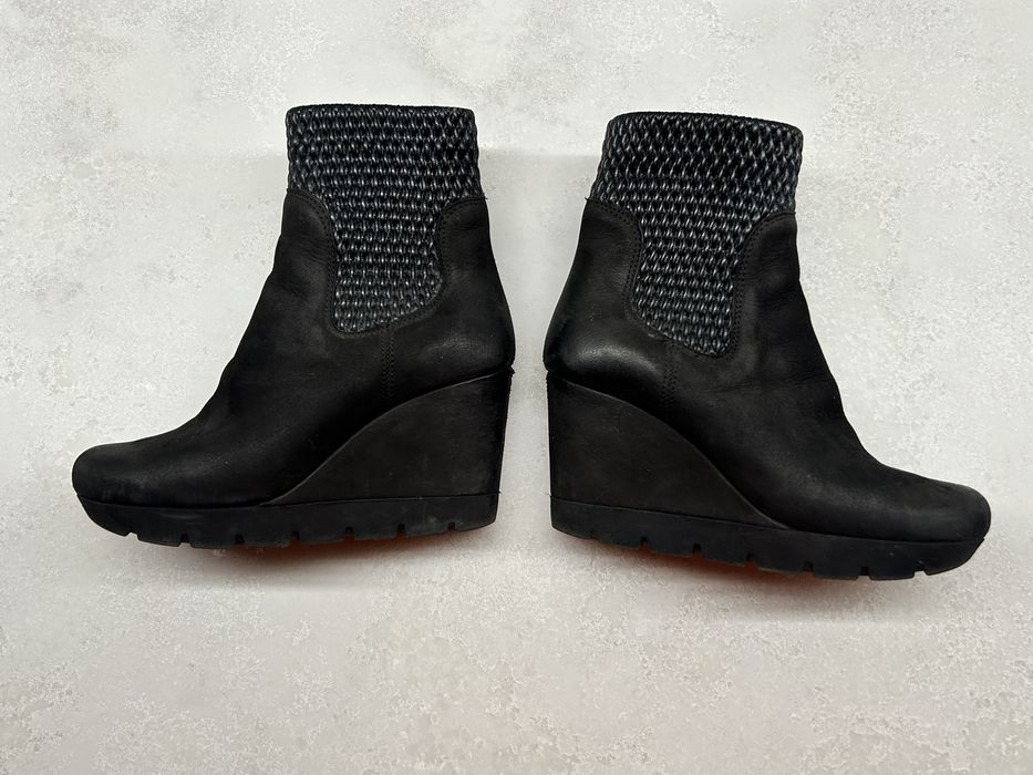 Buty zimowe na koturnie