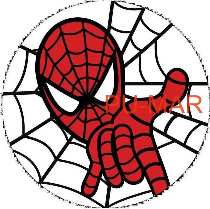 Opłatek na tort Urodziny Spider-Man