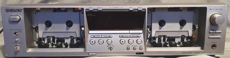 Magnetofon kasetowy Sony TC-WE475 SREBRNY
