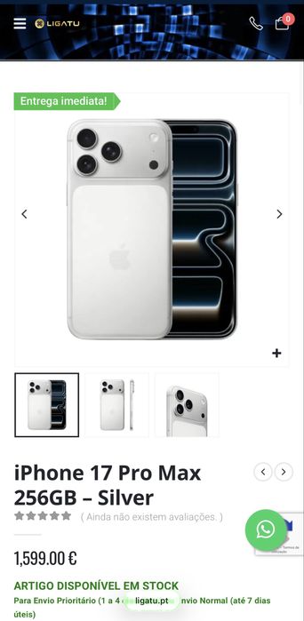 iPhone 17 Pro Max 256gb Silver