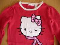 Пуловер свитер кофта Hello Kitty для девочки 5-8 лет
