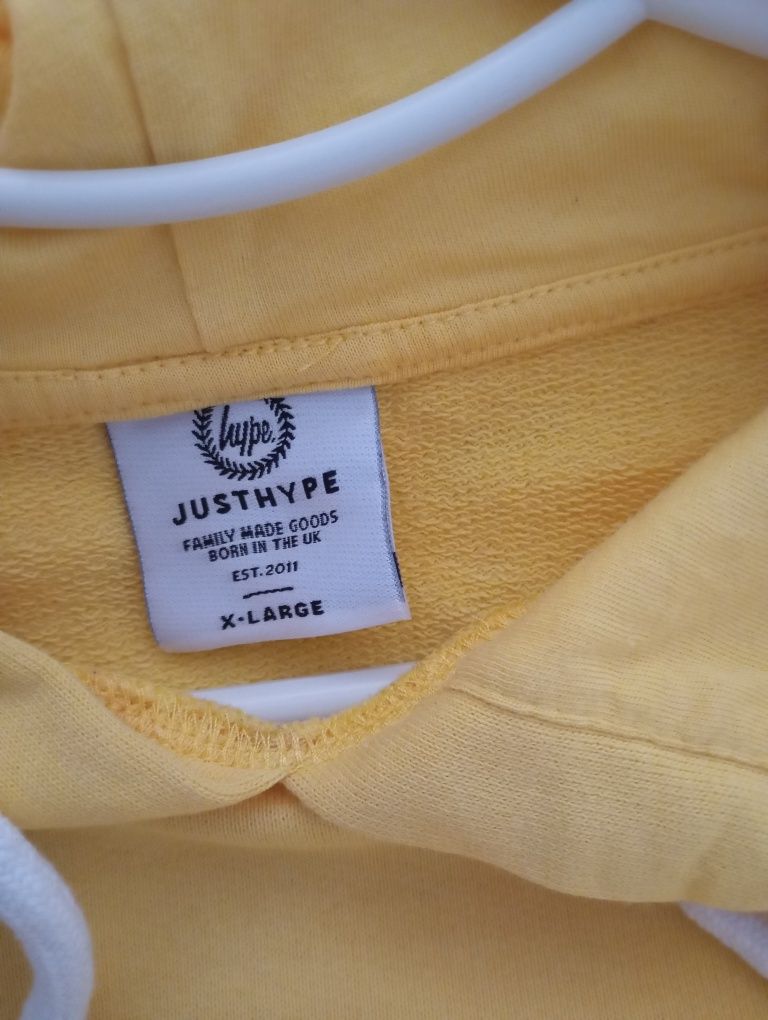 Худі унісекс фірми Just Hype нова яскраво жовтого кольору