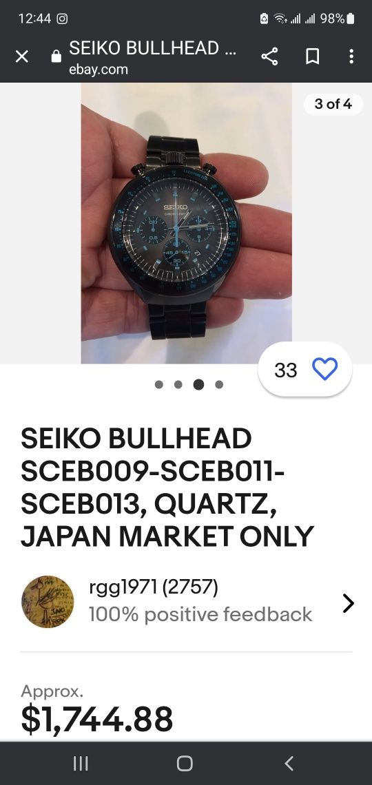 Seiko  Bullhead Хронограф limited edition