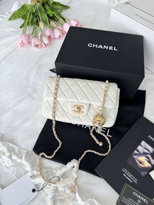 Сумка Chanel шкіра | біла