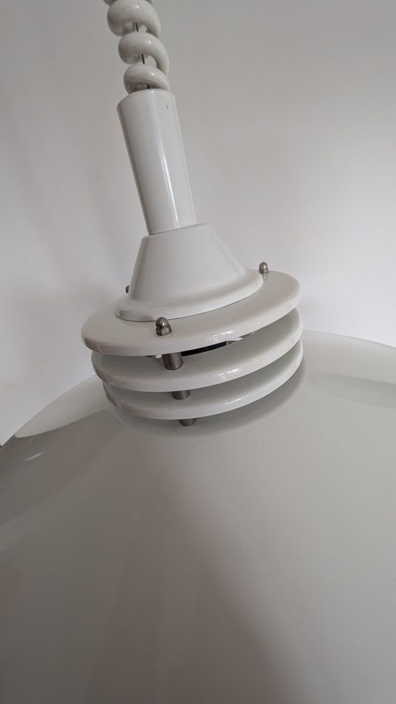 Lampa mid century modern prl vintage space age spodek na sprężynie