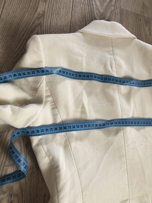 Zara пальто піджак жакет молочний білий весняне розмір s 26 куртка