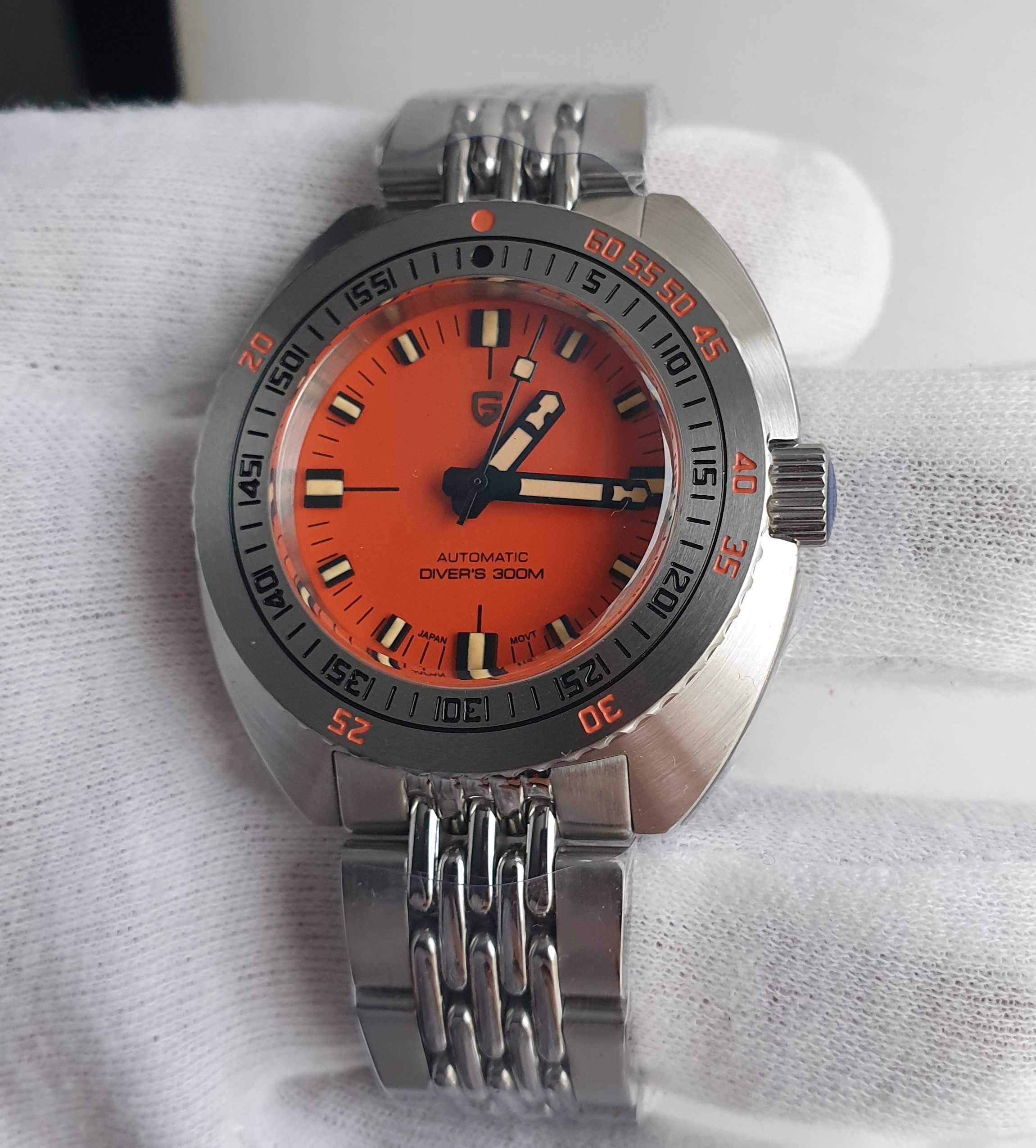 Чоловічий годинник часы Pagani Design Automatic Divers 300m Sapphire