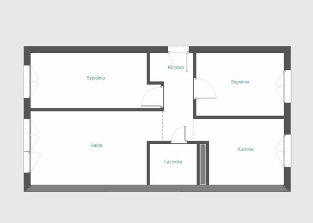 Mieszkanie 3-pokojowe w bloku 60, 11 m2