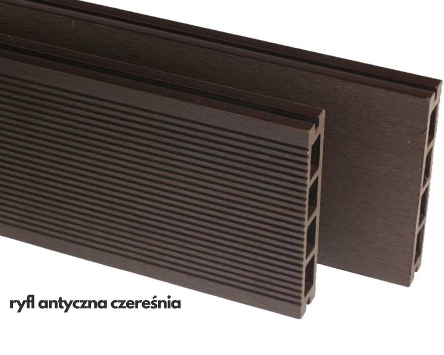 deska tarasowa kompozytowa PACO RYFLOWANA brąz grafit szary 5,8m mb