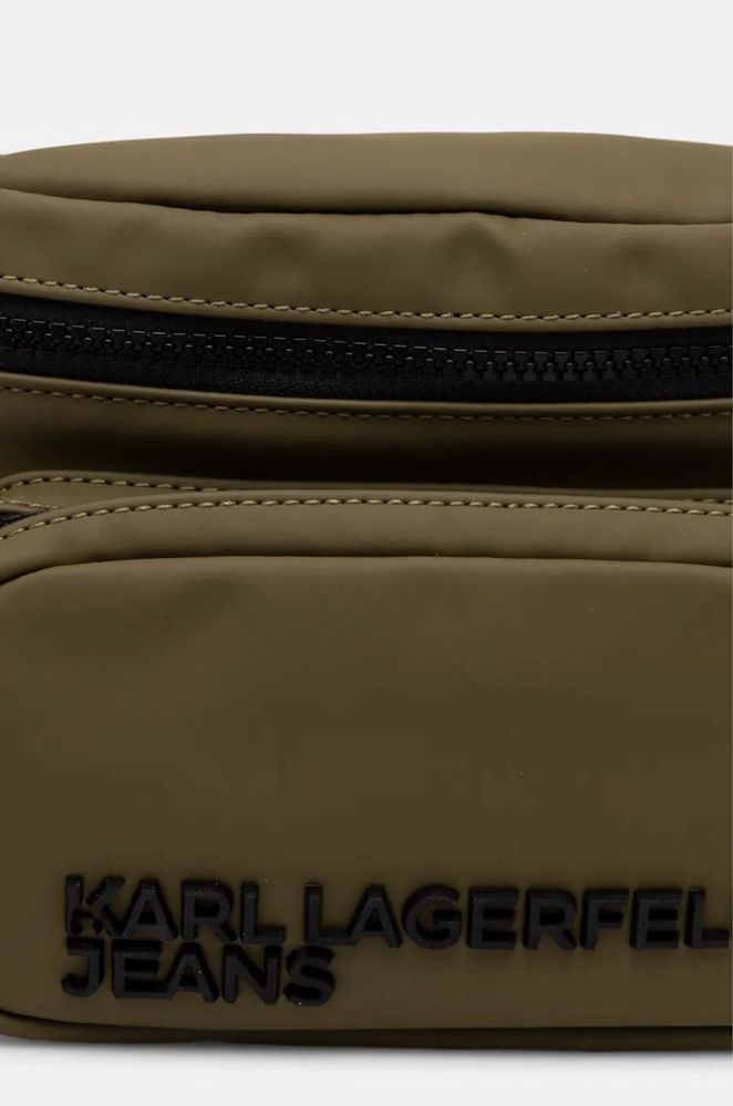Сумка на пояс Karl Lagerfeld Jeans колір зелений 246D3080