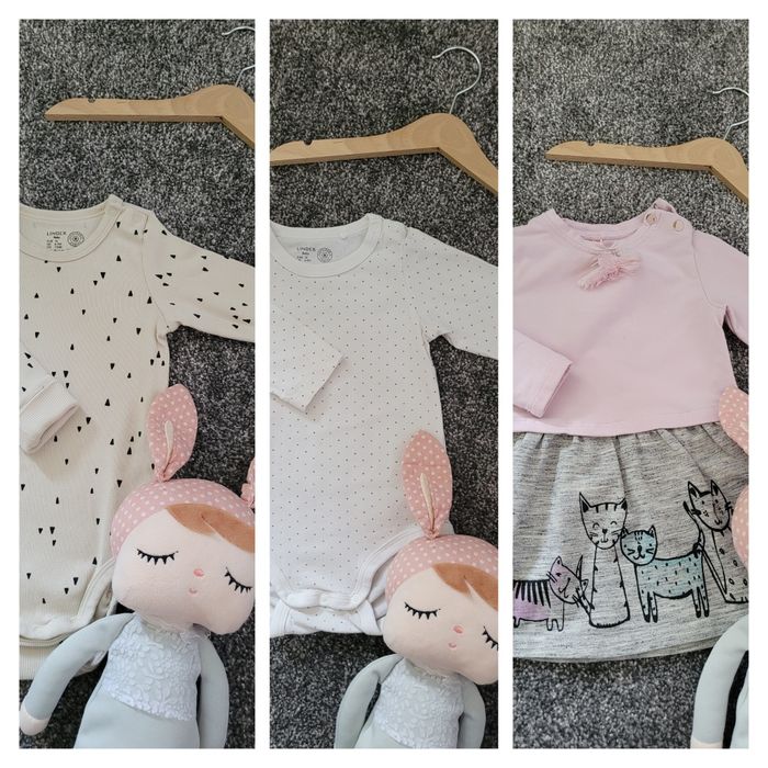 Mega paka ubrań dziewczynka rozmiar 74 Next, Newbie, Cocodrillo, M&S