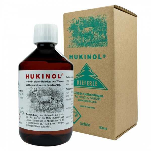 Odstraszacz na dziki sarny, lisy HUKINOL 500 ml + zestaw do nasączenia