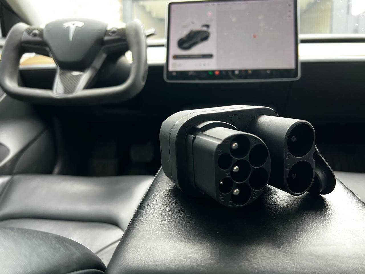 Перехідник для Tesla (Тесла) 2 в 1 на ССS2 Combo та Type 2 - 250 кВт.