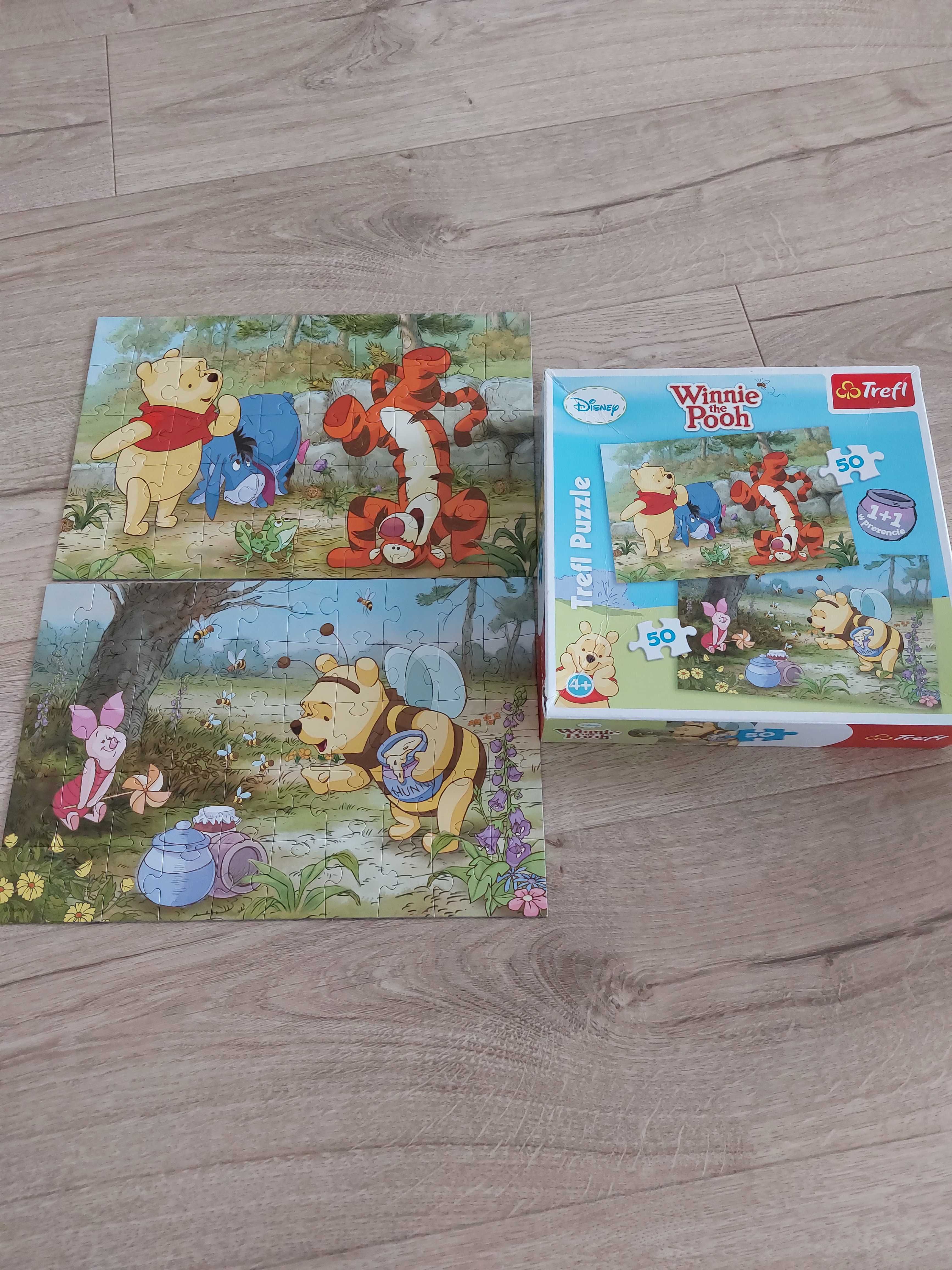 Puzzle Trefl 4+, Kubuś Puchatek, 2 zestawy