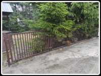 Metalowe ogrodzenie  + furtka całość ok 14,5 m