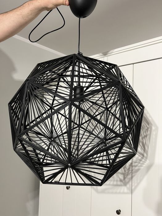 Lampa wisząca Philips czarna ażurowa