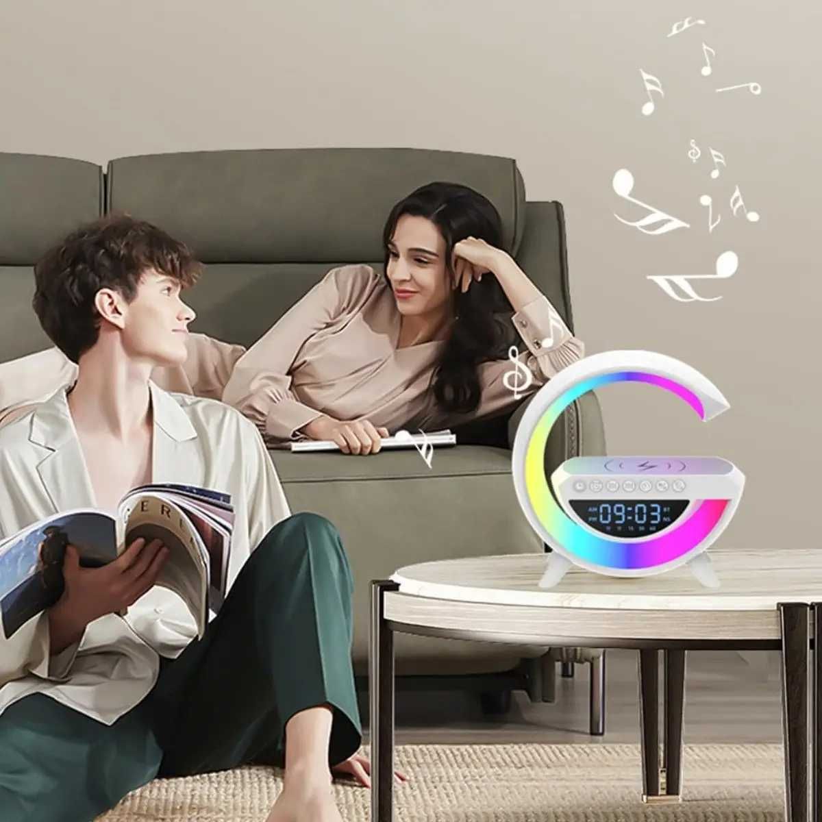 Настольная лампа ночник с Bluetooth колонкой, гугл лампа Smart BT-3401