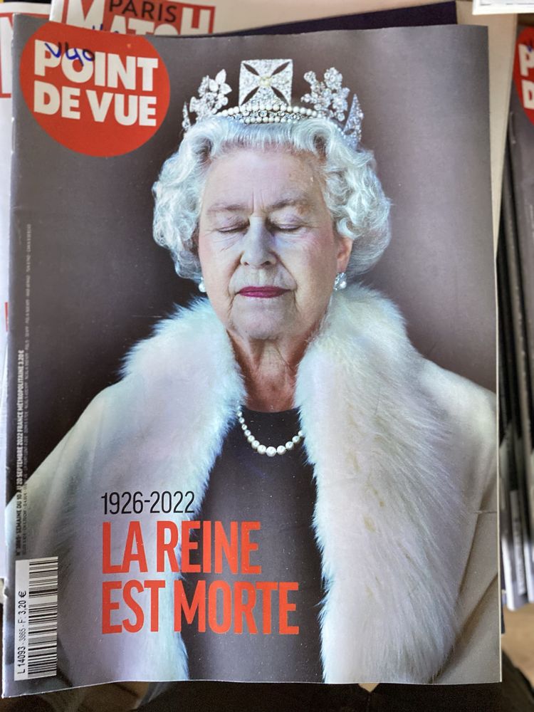 Jornais estrangeiros Morte Rainha Elizabeth II -