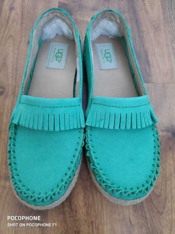 UGG buty Mokasyny skóra naturalna Espadryle