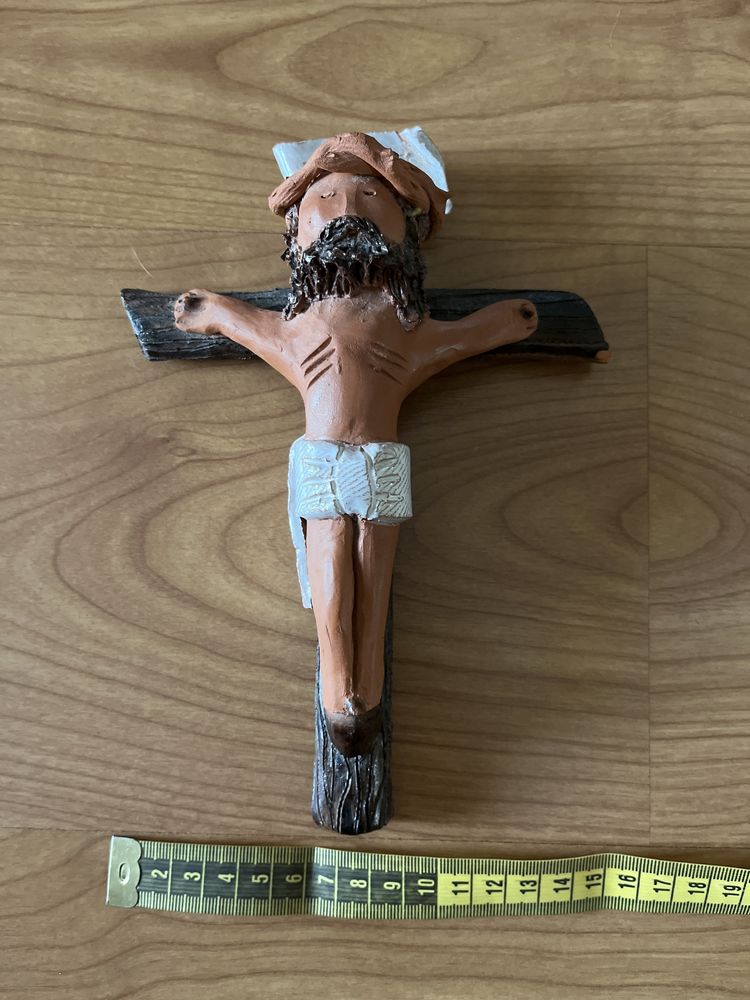 Cristo em barro - artesanato