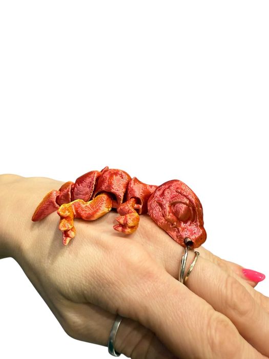 T-rex baby, Tyranozaur, przegubowy Brelok – Druk 3D, wysoka jakość