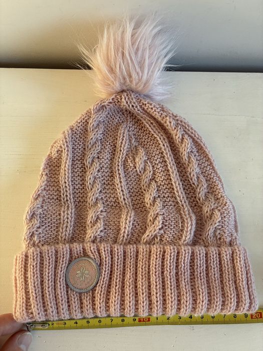 Czapka z pomponem różowa Wedze