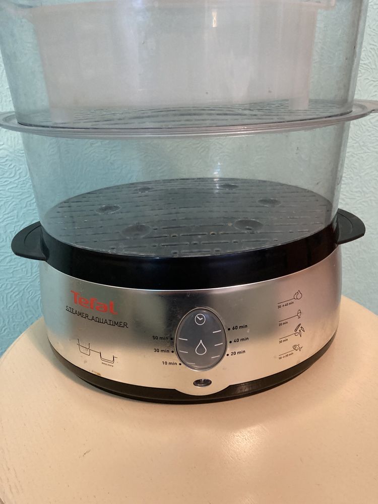 Пароварка Tefal VC100930 Steamer Aquatimer, Тефаль рабочая