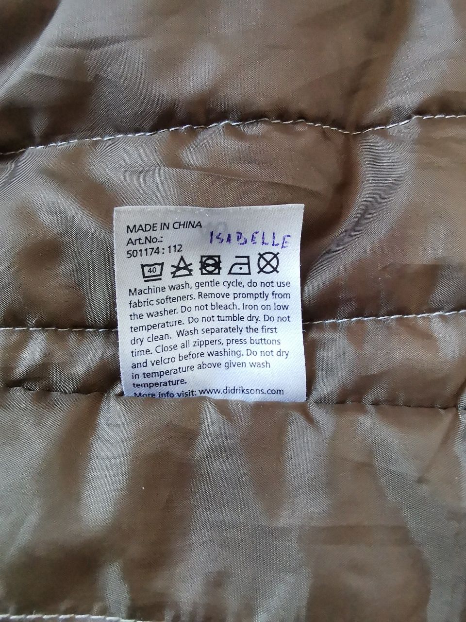Didriksons 1913 Isabelle Storm System parka ocieplana 40 L