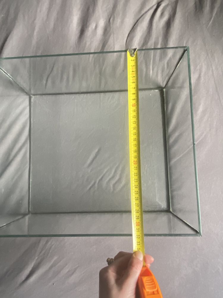 Basen szklany do terrarium 36x32x18 cm