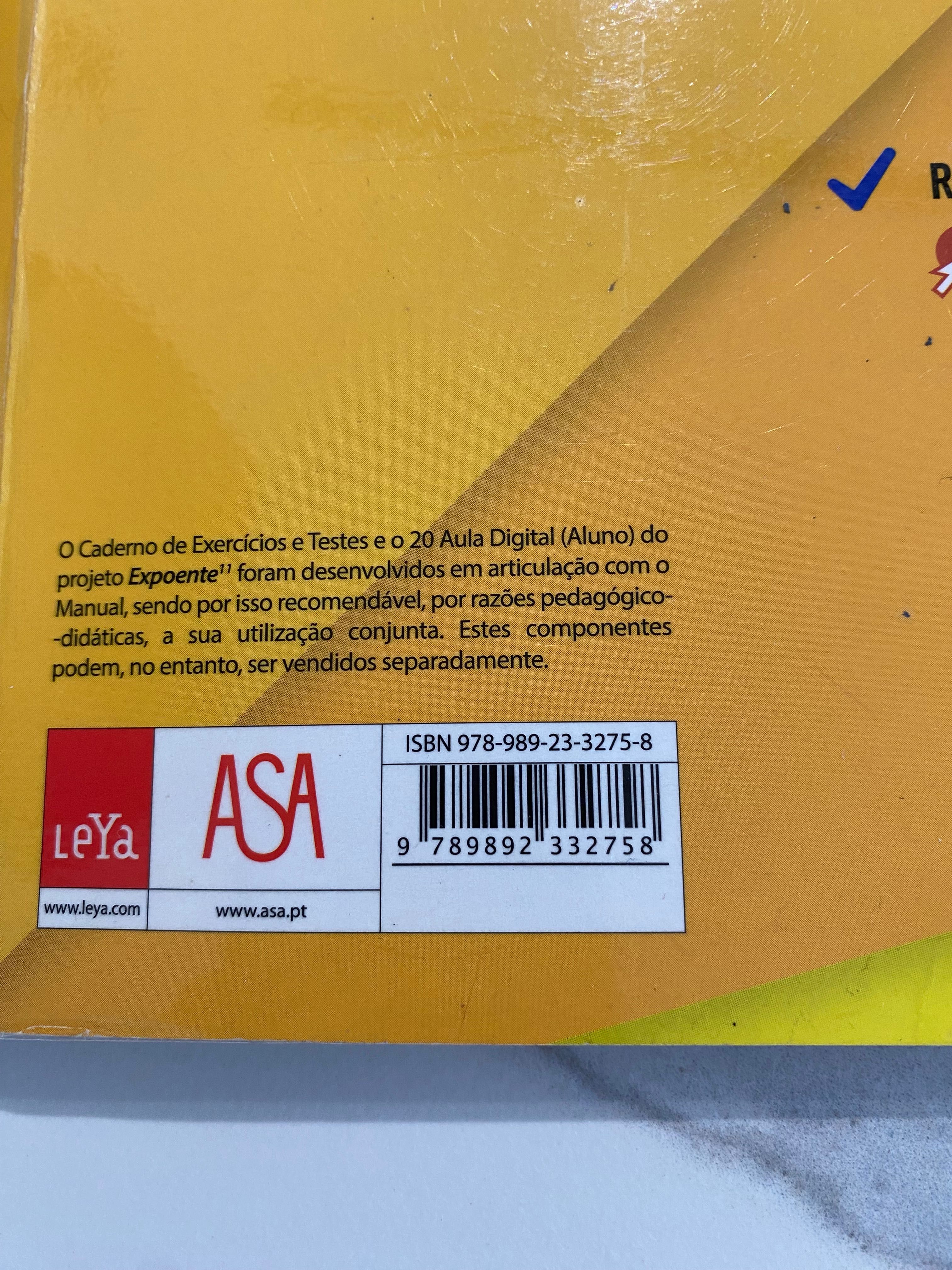 Caderno de exercícios Matemática A Expoente 11°