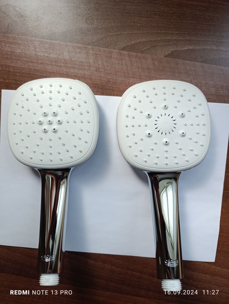 Ручной душ Grohe Tempesta Cube 2 и 3  режима , Hansgrohe Kludi