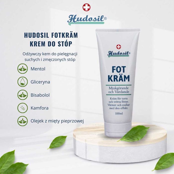 Hudosil Fotkräm Nawilżający Krem Do Stóp 100ml | Oryginalny ze Szwecji