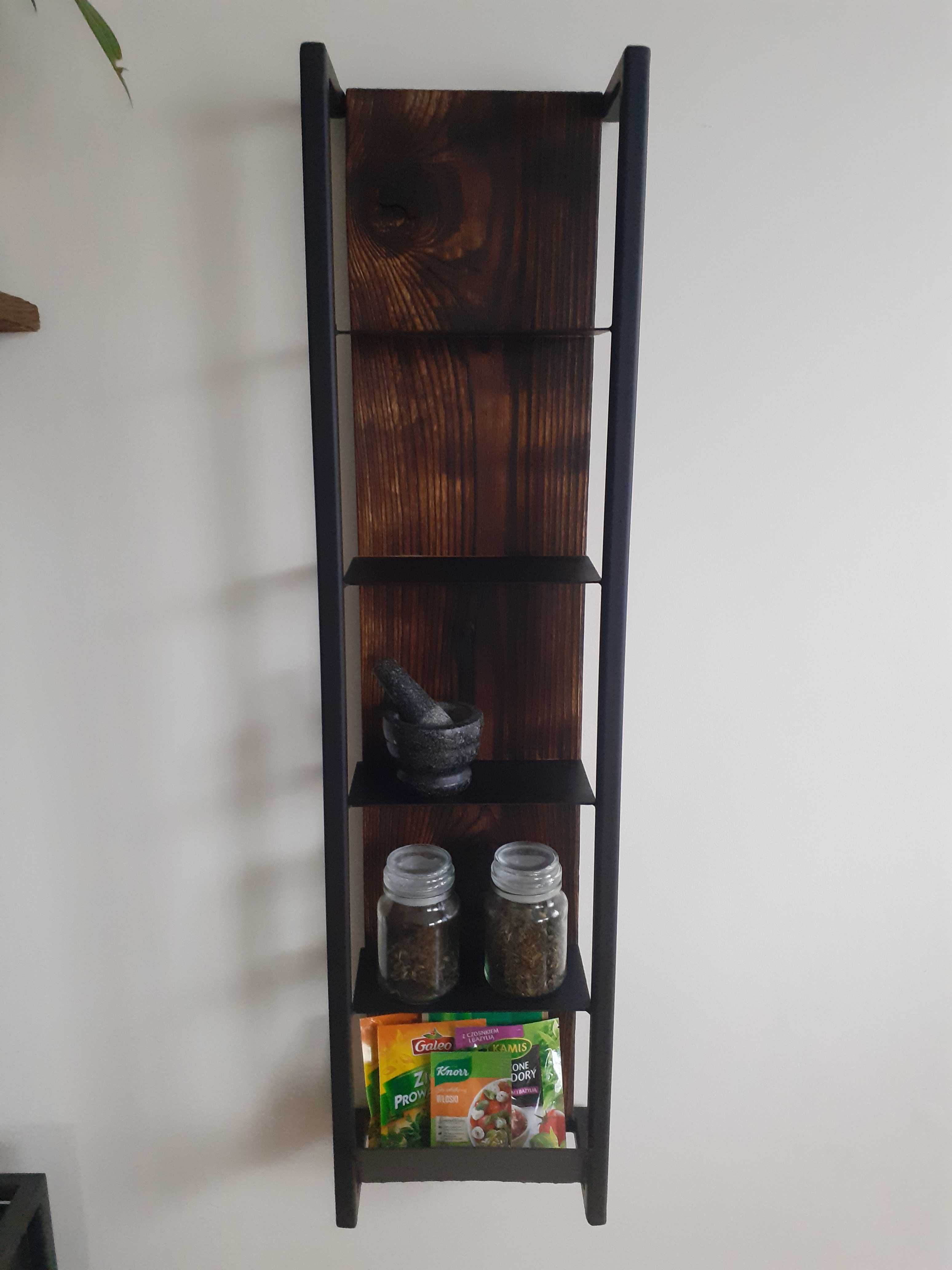 Półka kuchenna regał na przyprawy loft