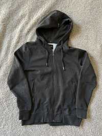 Bluza Hoodie Guess Rozpinana Oversize M Ciemno Szara