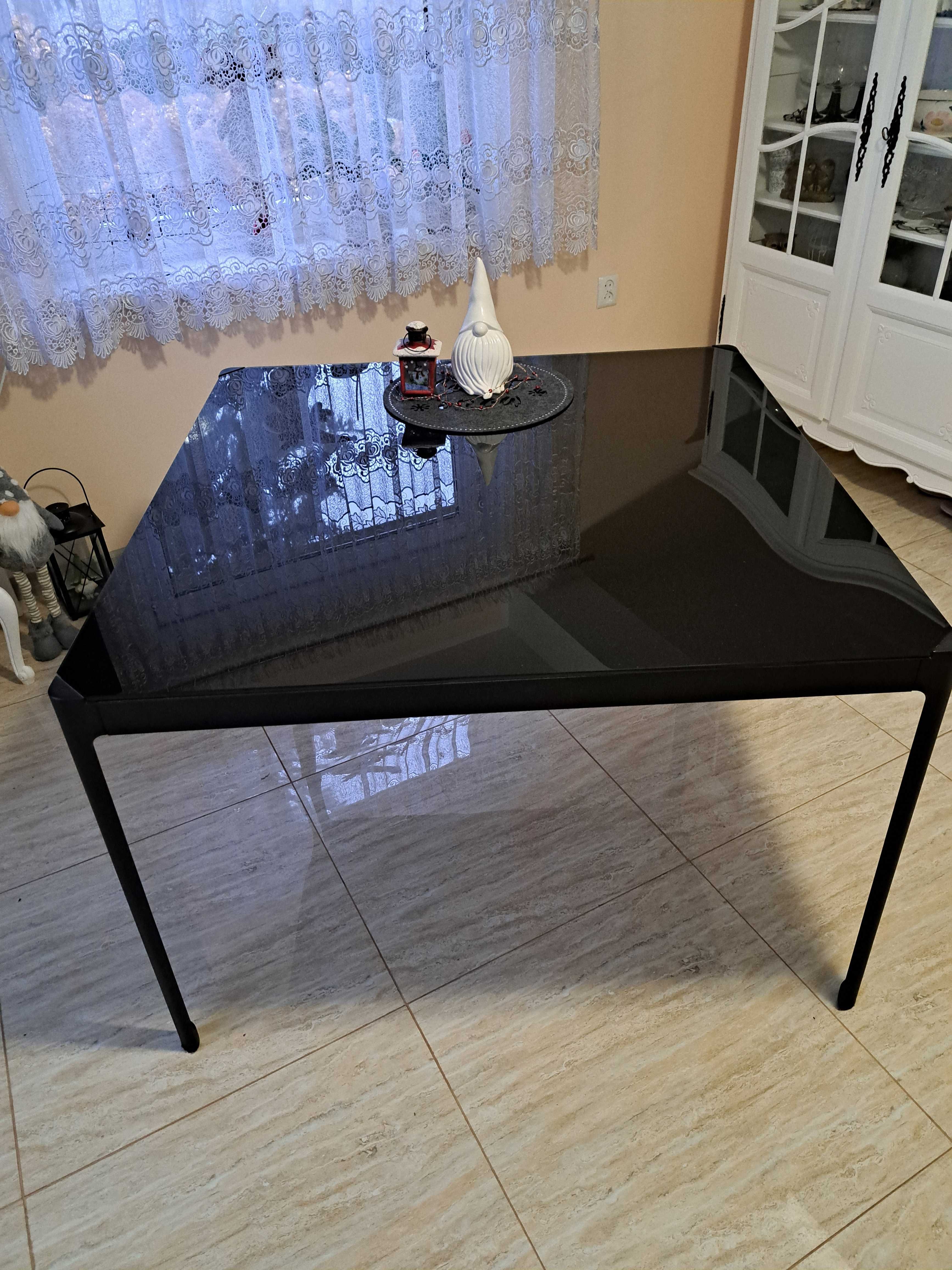 Stół Szklany Czarny