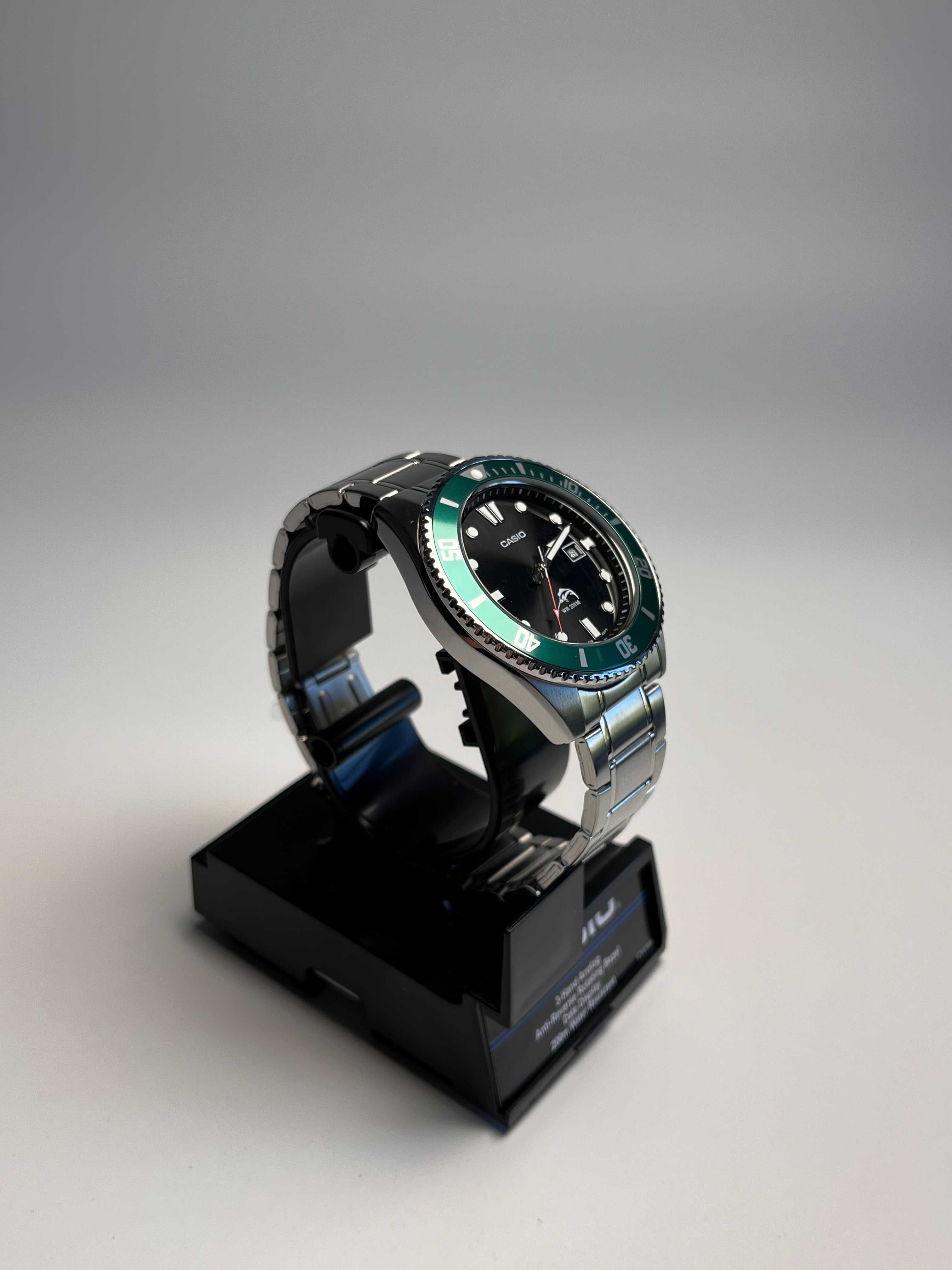 годинник Casio MDV-106DD-1A3VCF, касіо дайвер, часы касио Ø44мм
