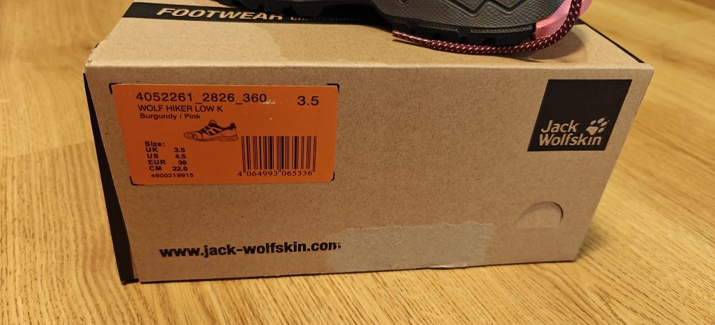 Buty Jack Wolfskin rozmiar 36