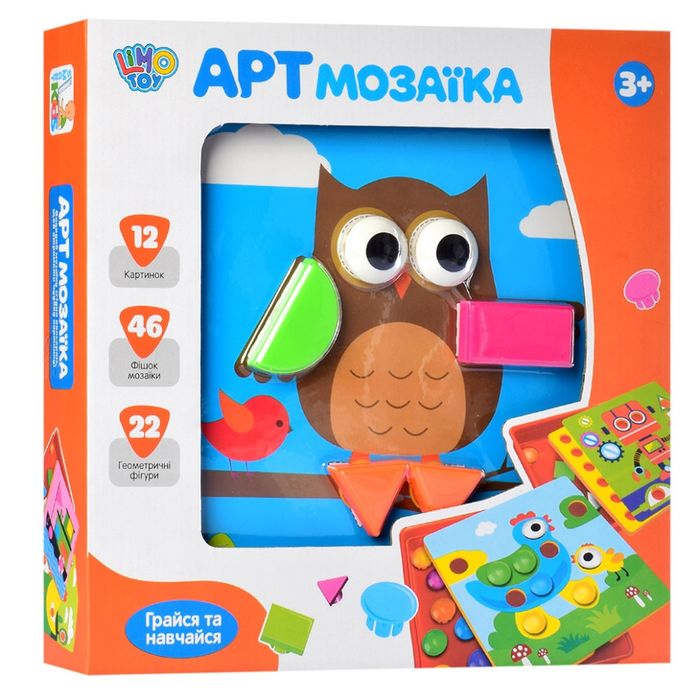 Дитяча мозаїка від Limo toy (Лімо той) від 3 років, 12 картинок