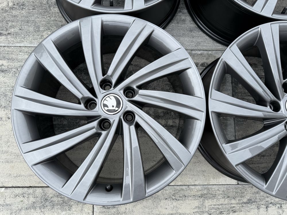 JAK NOWE Felgi Oryginalne SKODA 18” 7.5J ET48 Octavia Superb Karoq