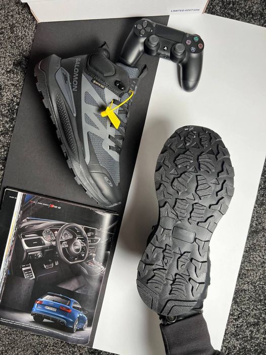 Чоловічі кросівки саломон Salomon Elixir Activ Fur Black Grey [41-46]