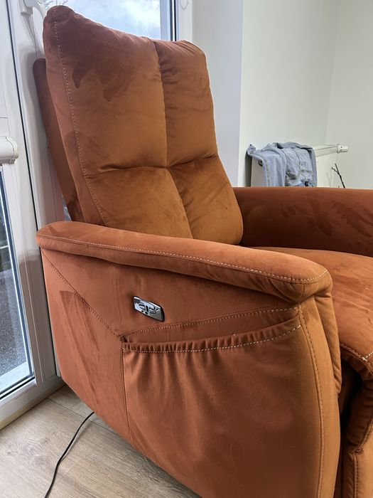 Fotel elektryczny z masazem neptun velvet