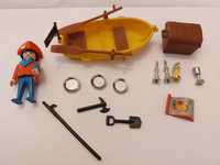 Playmobil Pirata c/ Tesouro e bote