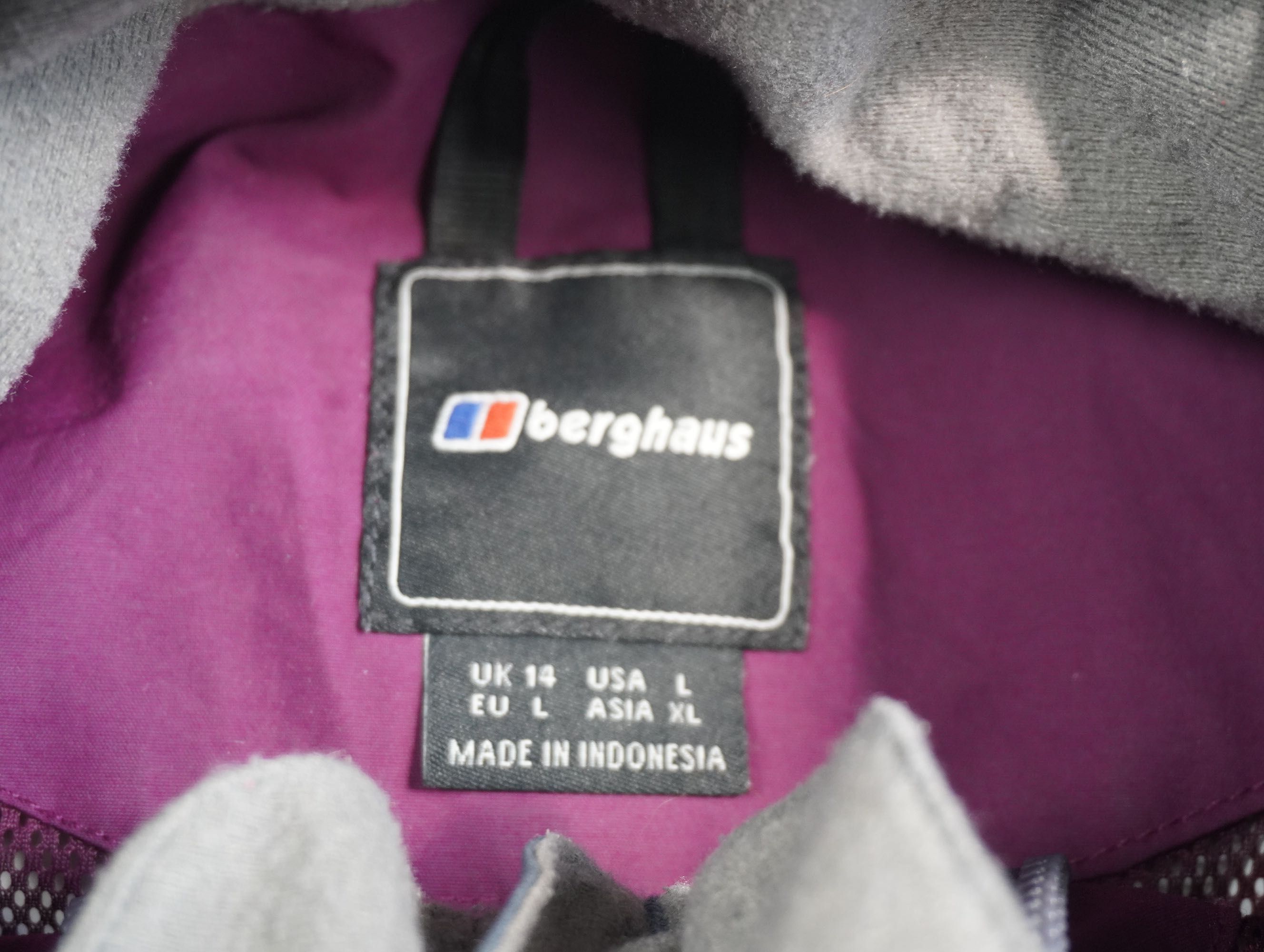 Parka damska płaszcz membrana Berghaus gorpcore szara L