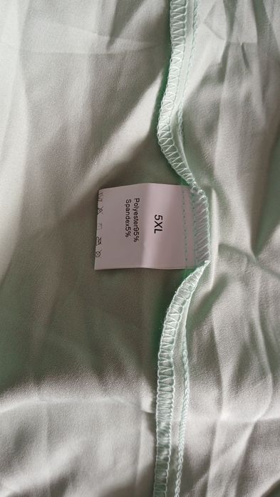 Sukienka maxi 6xl seledynowa