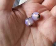Pandora Charms Fasetka opalizująca murano 2szt