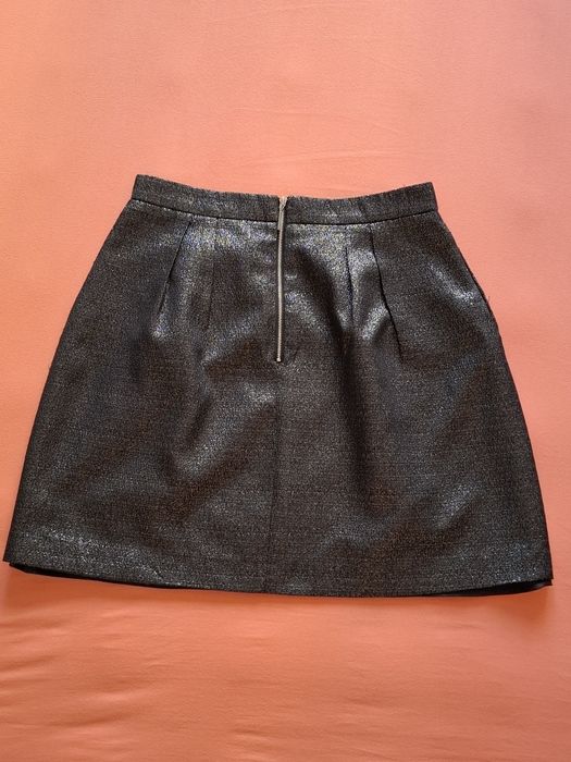 Spódnica Mohito mini czarno-srebrna rozm. 40