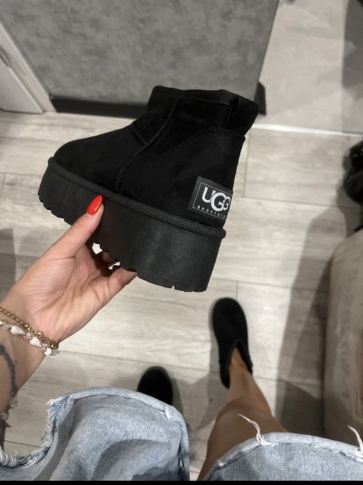 Buty śniegowce botki czarne ocieplane 39