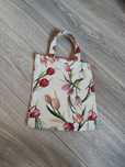 Torba gobelin gobelinowa tulipan kwiaty elegancka mała materiałowa