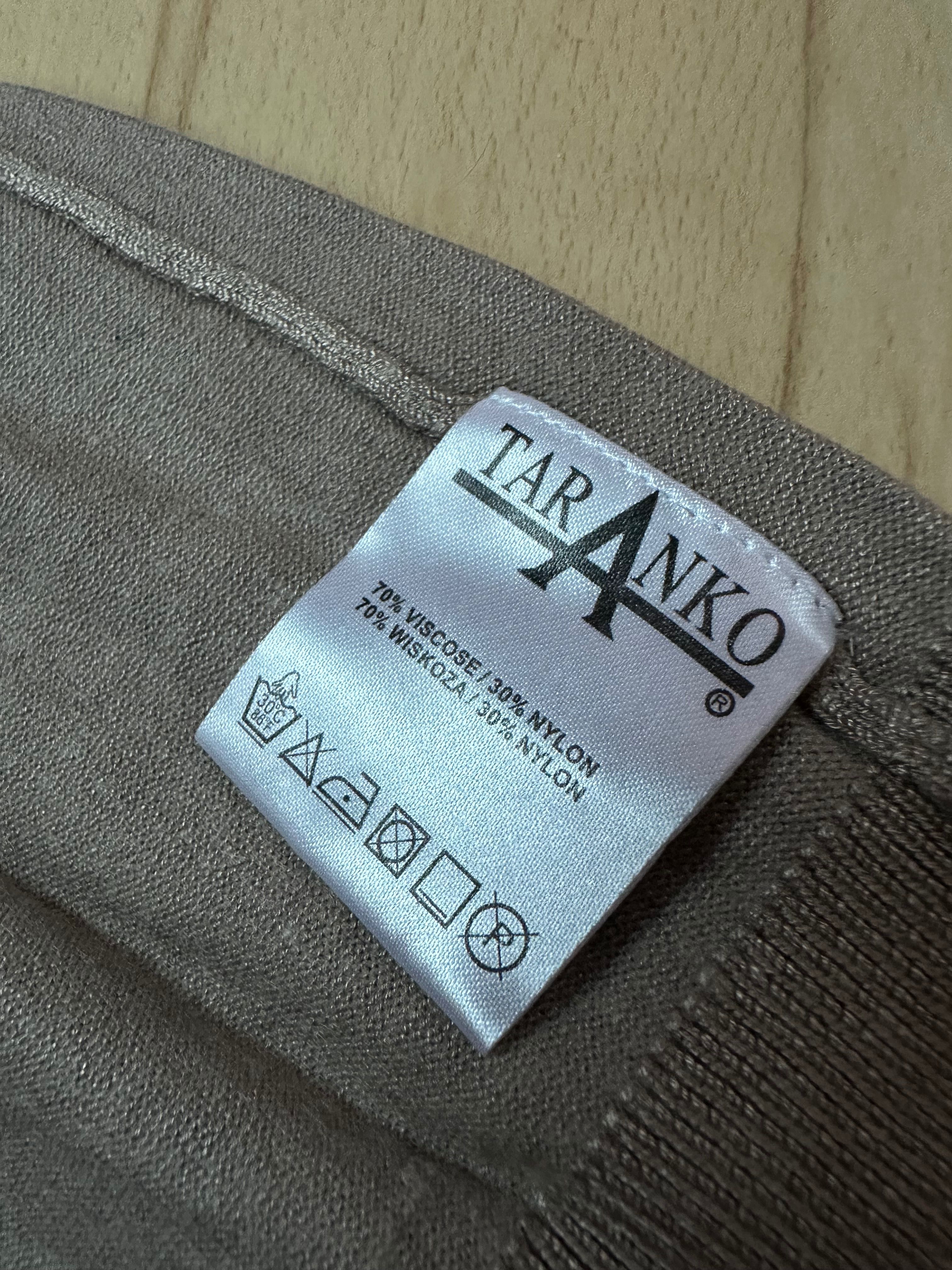 Taranko y2k sweter guziki beż brąz róż kropki kardigan