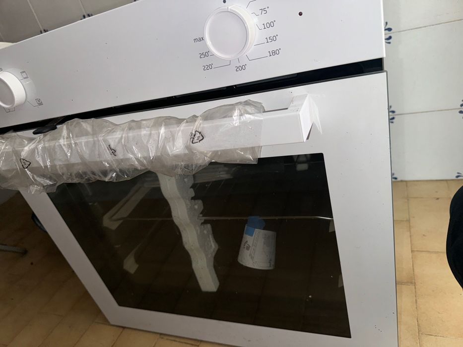 Conjunto forno novo e placa usada 1 semana